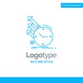 Blue Logo design for detection, inspection, of, regularities, re