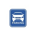 Blue Logo parking, Parking Icon, Parking Road Sign