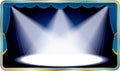 Blue long stage Royalty Free Stock Photo