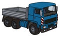 Blue lorry truck Royalty Free Stock Photo