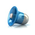 Blue loudspeaker illustration