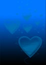 Blue love background Royalty Free Stock Photo