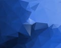 Blue low poly background. Royalty Free Stock Photo