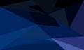 Blue Low Poly Background, Abstract Triangular Royalty Free Stock Photo
