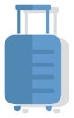 Blue luggage, icon