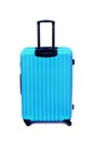 Blue luggage isolated