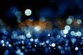 Blue luminance Abstract bokeh lights form an entrancing visual abstraction Royalty Free Stock Photo