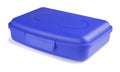 Blue lunch box Royalty Free Stock Photo