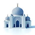 Blue Luxury Islamic Architecture 3d Element Royalty Free Stock Photo