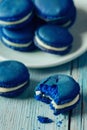 Blue Macaroons