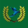 Blue macaw brazil olympic games emblem