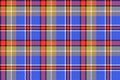 Blue madras check plaid pixeled seamless texture