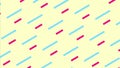 Blue and Magenta Line Rain Pattern on Yellow Background Texture Background