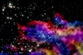 Blue and magenta nebula