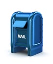 Blue mail box