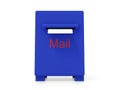 Blue mail box