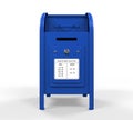 Blue Mail Box Royalty Free Stock Photo