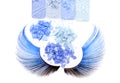 Blue make-up eyeshadows Royalty Free Stock Photo