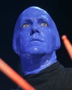 Blue Man Group performs Royalty Free Stock Photo