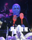 Blue Man Group performs Royalty Free Stock Photo