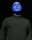 Blue Man Group performs Royalty Free Stock Photo