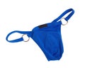 Blue man's thong-bikini