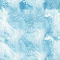 Seamless pattern, blue marble abstract hand painted background Royalty Free Stock Photo