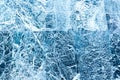 Blue marble with white lines and the effect of frost Abstract background