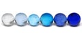 Blue Marbles Royalty Free Stock Photo