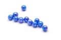 Blue marbles Royalty Free Stock Photo