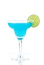 Blue margarita cocktail Royalty Free Stock Photo