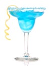 Blue Margarita cocktail Royalty Free Stock Photo