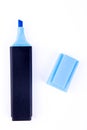 Blue marker pen isolated Royalty Free Stock Photo