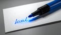 Loyalty Concept Written with Luminous Blue Pen Royalty Free Stock Photo
