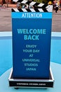 Welcome back and enjoy sign