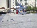 Blue mart mini mart in al khail gate residents Royalty Free Stock Photo