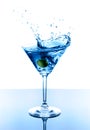 Blue martini Royalty Free Stock Photo