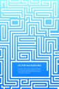 Blue maze magazine pages A4 size proportions