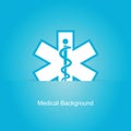 Blue medical background Royalty Free Stock Photo