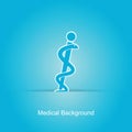 Blue medical background Royalty Free Stock Photo
