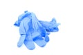 Blue medical gloves Royalty Free Stock Photo