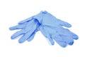 Blue medical gloves Royalty Free Stock Photo