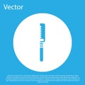 Blue Medical saw icon isolated on blue background. Surgical saw designed for bone cutting limb amputations and before