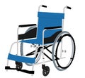 Blue wheelchair made in vector Royalty Free Stock Photo