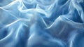 Blue mesh fabric creating abstract wavy surface texture Royalty Free Stock Photo
