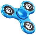 Blue metal fidget spinner