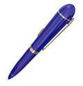 Blue Metal Pen Writing Signing Document Ball Point Ink