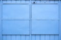 blue metal shutters