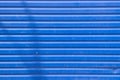 Blue metal siding wall texture Royalty Free Stock Photo