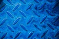 Blue metal surface Royalty Free Stock Photo